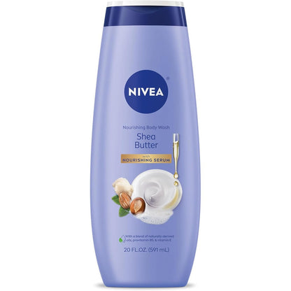 Nivea Nourishing Shea Butter Body Wash 20 Fluid Ounce front view