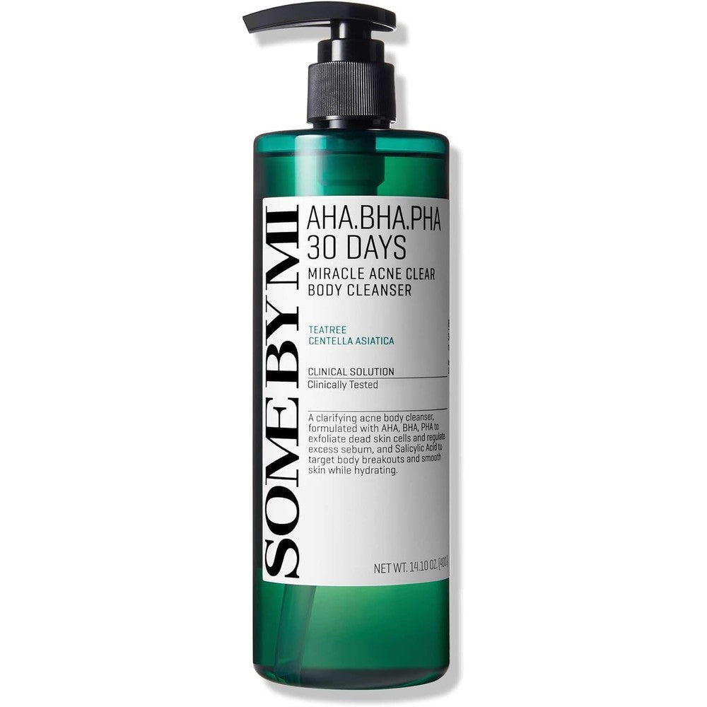 Some By Mi AHA BHA PHA 30 Days Miracle Acne Clear Body Cleanser front bottle