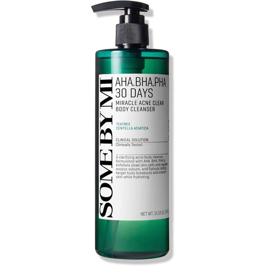 Some By Mi AHA BHA PHA 30 Days Miracle Acne Clear Body Cleanser front bottle