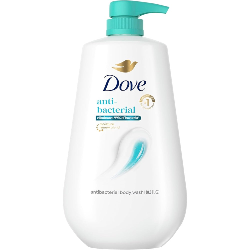 Dove Antibacterial Body Wash 30.6 fluid ounce front view