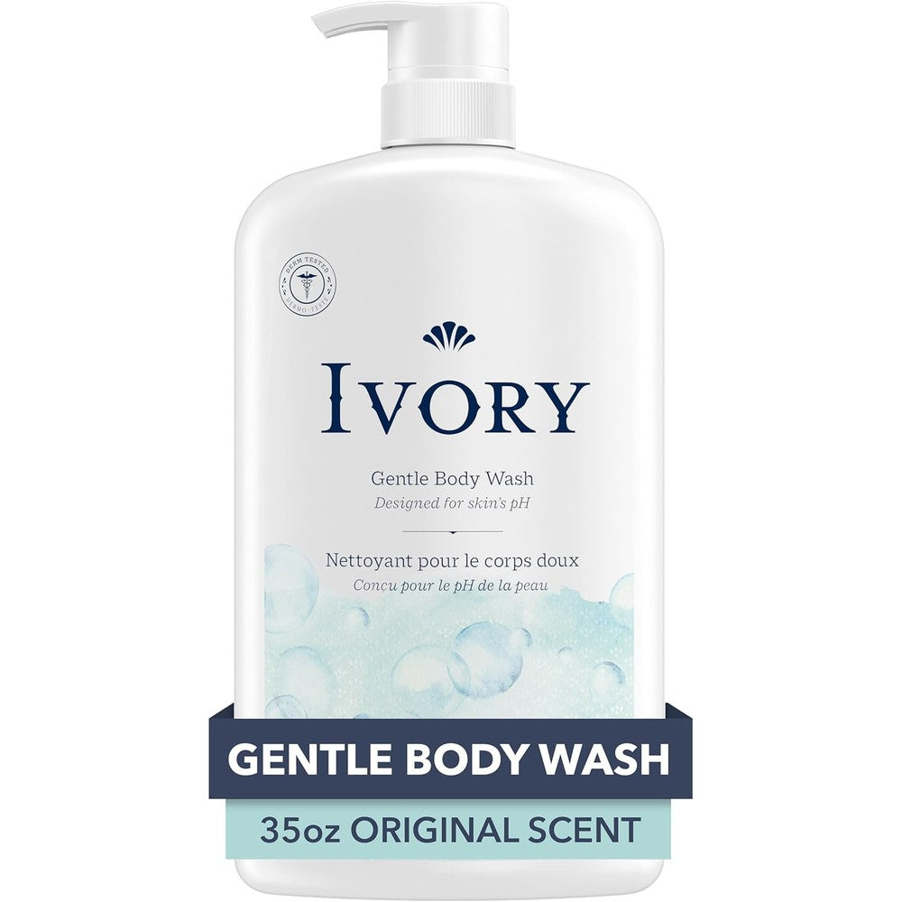 Ivory Body Wash Original Scent 35 fluid ounce front view