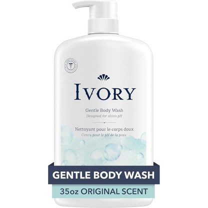 Ivory Body Wash Original Scent 35 fluid ounce front view