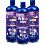 Dr Teal's Kids 3-in-1 Sleep Bath front view showing three 20 Fluid Ounces bottles