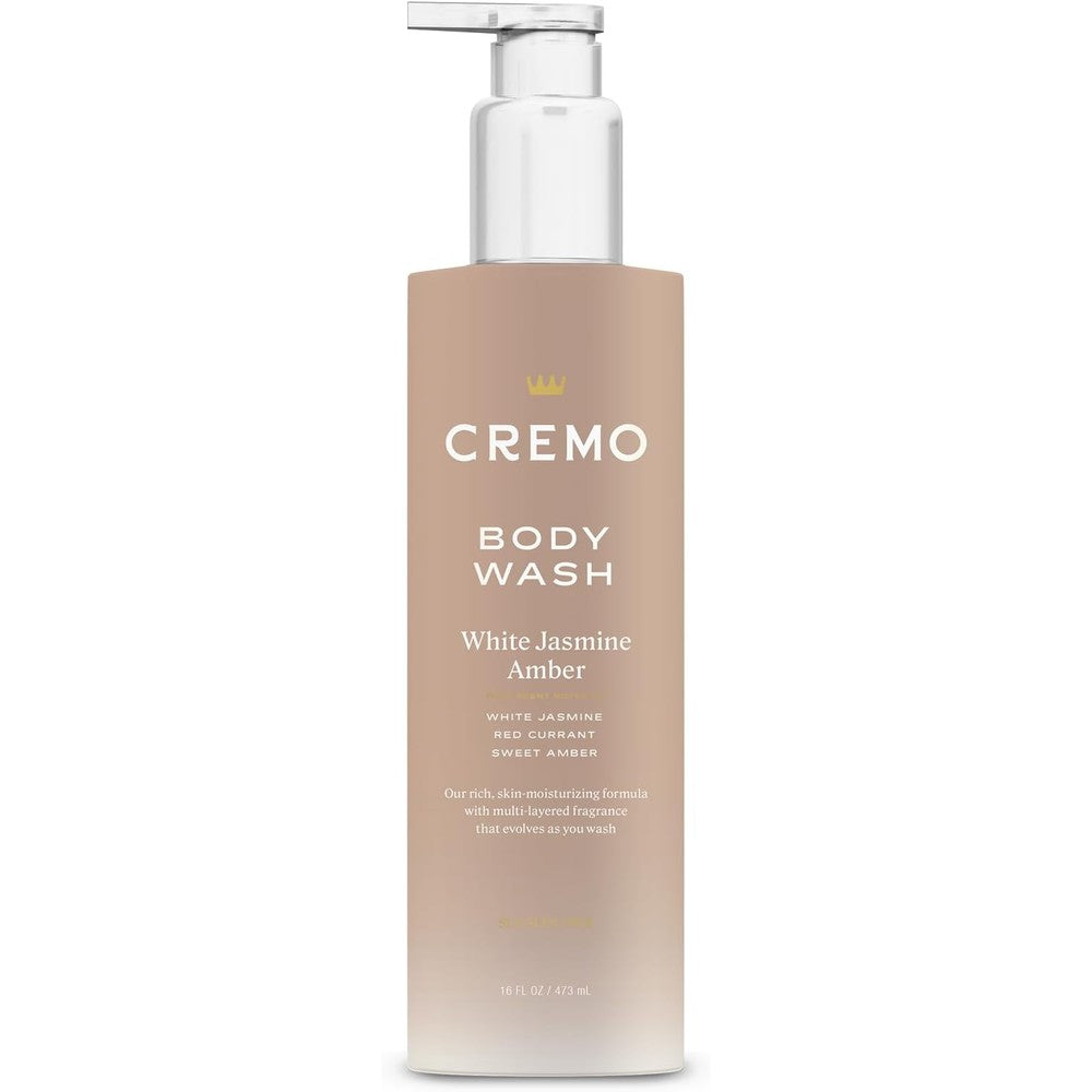 Cremo White Jasmine & Amber Skin Moisturizing Body Wash for Women 16 Fl Oz bottle