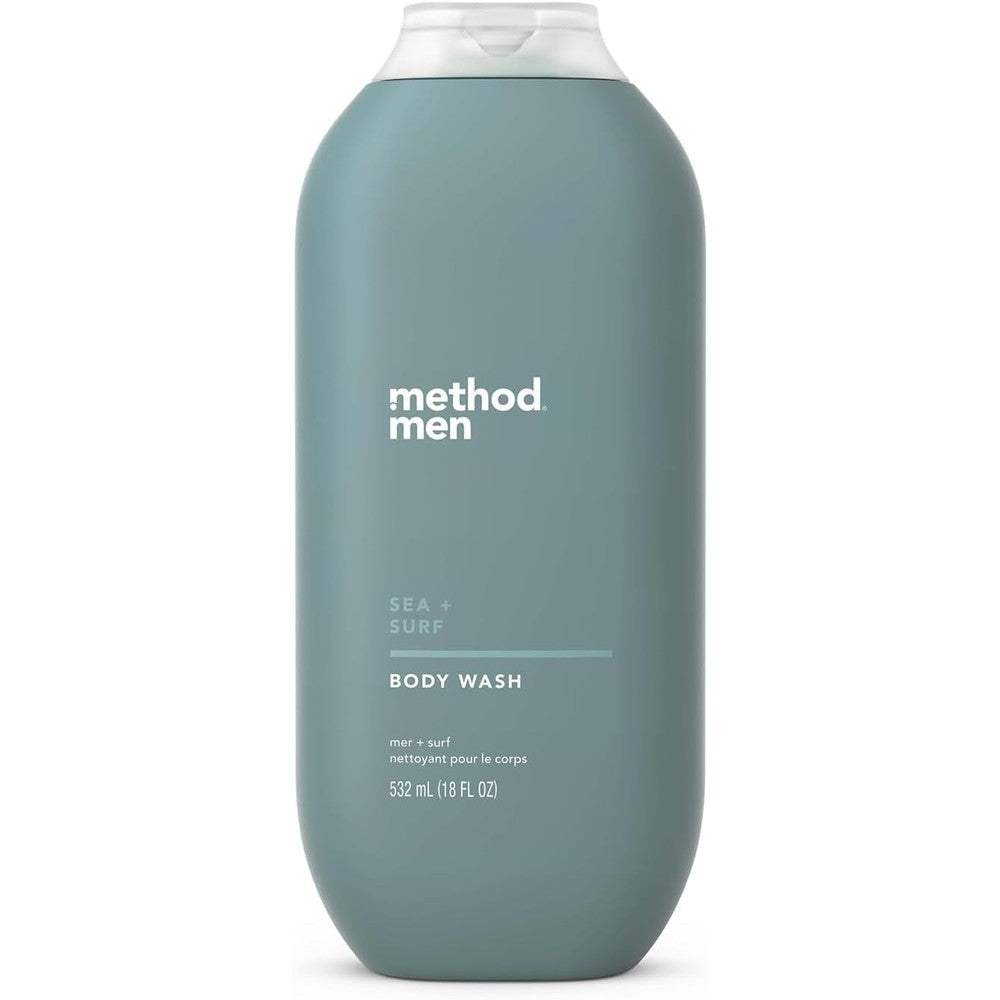 Method Men Sea and Surf body wash bottle front view