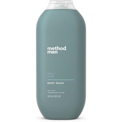 Method Men Sea and Surf body wash bottle front view