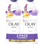 Olay Body Wash For Women Age Defying With Vitamin E front view bottle packaging