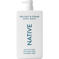 Native body wash front view bottle in 36 fluid ounce size