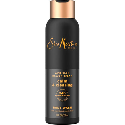 SheaMoisture African Black Soap body wash bottle front view