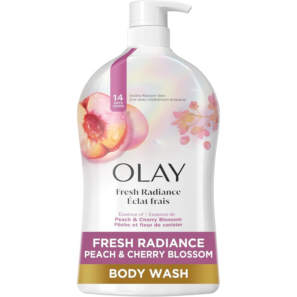 Olay Fresh Radiance Refreshing and Renewing Body Wash front view bottle