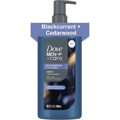 Dista Usa Dove Men Plus Care Blackcurrant Cedarwood Body Wash front view