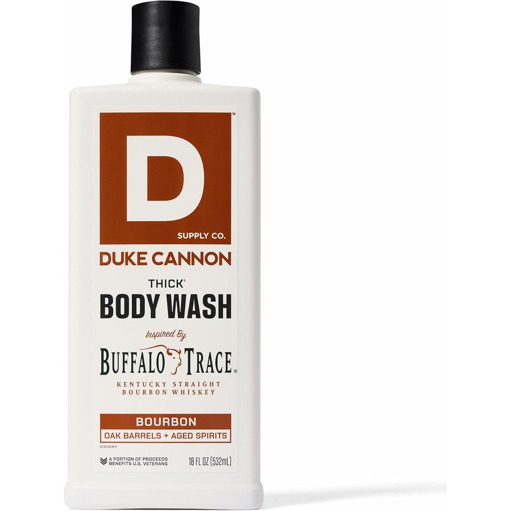 Duke Cannon Supply Company Thick High Viscosity Body Wash Big American Bourbon front view bottle
