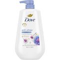 Dove anti stress body wash front view bottle with pump