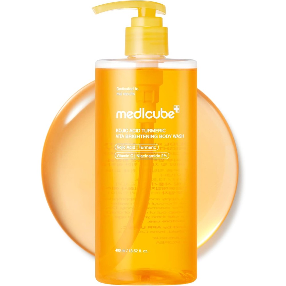 Medicube Kojic Acid Turmeric Brightening Body Wash front bottle view