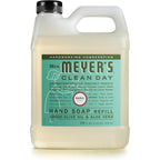 Mrs. Meyer's Clean Day basil liquid hand soap refill front view