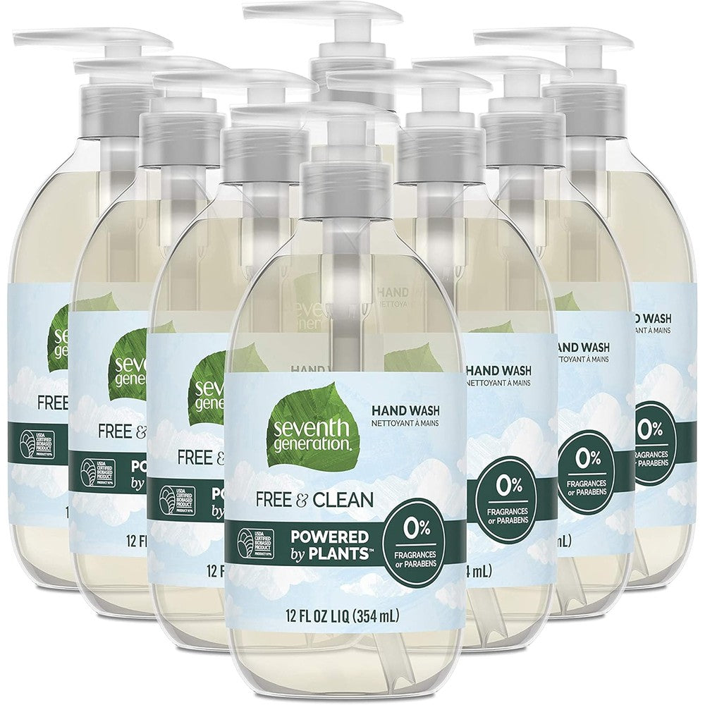 Seventh Generation Liquid Hand Soap Free and Clean front view bottle
