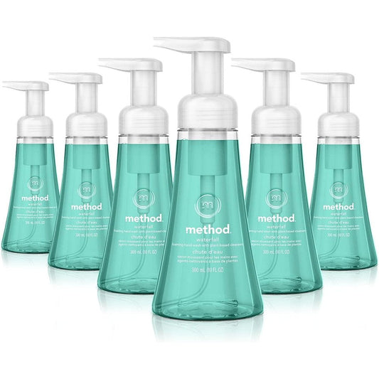 Method Foaming Hand Soap Waterfall 10 fluid ounce front view pack of 6