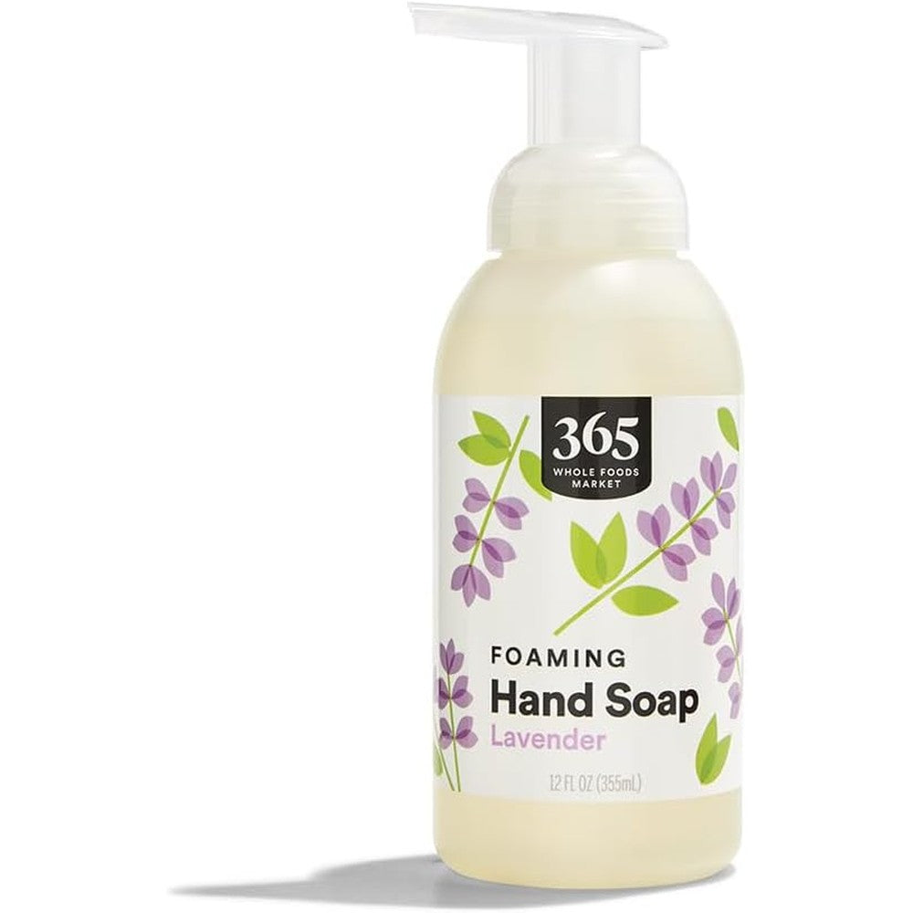 365 by Whole Foods Market Foaming Hand Soap Lavender front view premium imported hand wash