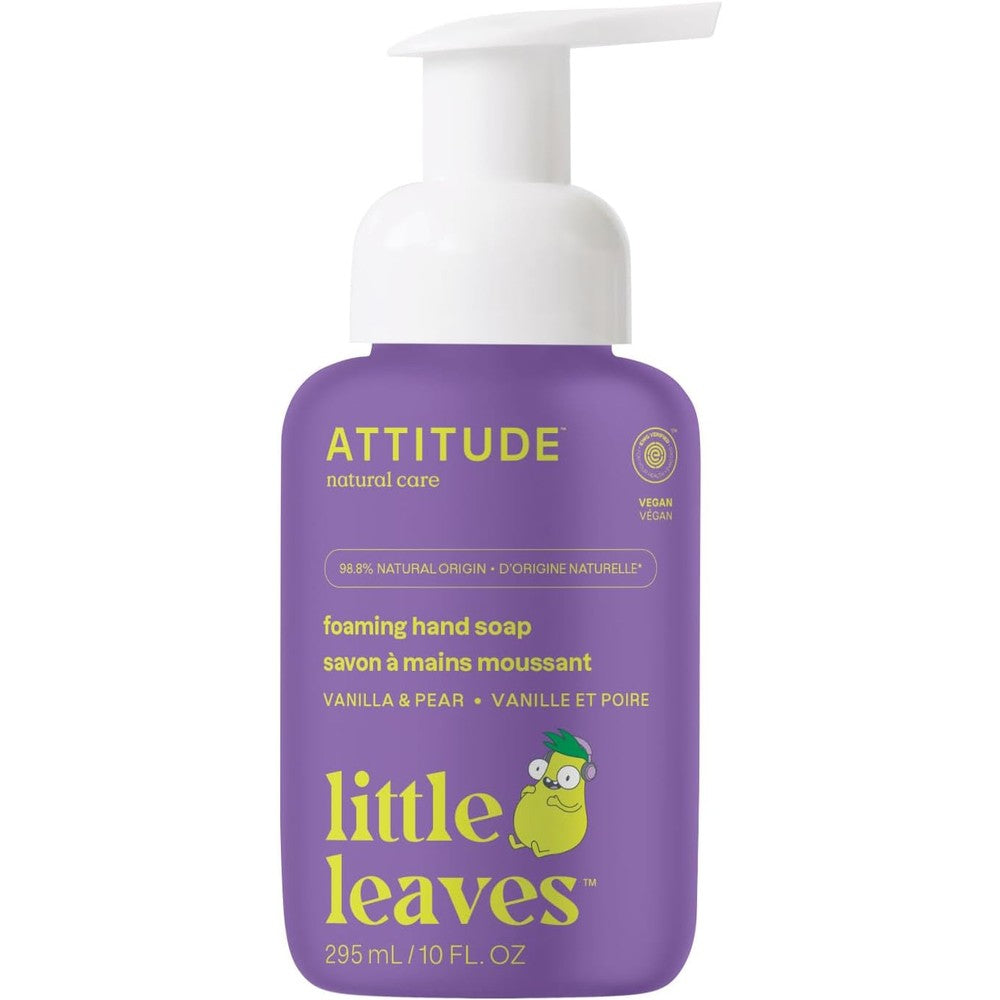 ATTITUDE Little Leaves foaming hand soap for kids front view packaging