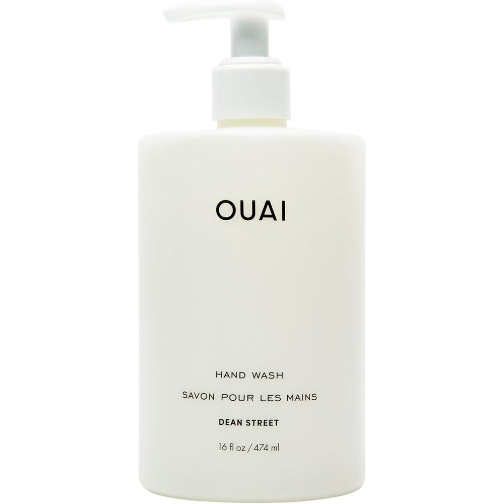 OUAI Hand Wash Dean Street 16 oz bottle with exfoliating jojoba esters
