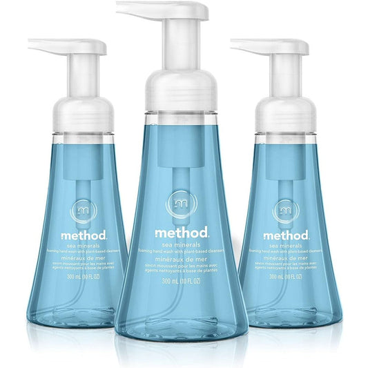 Method Foaming Hand Soap Sea Minerals front view three pack