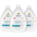 Dove Care And Protect Antibacterial Hand Wash front view showing refill bottles