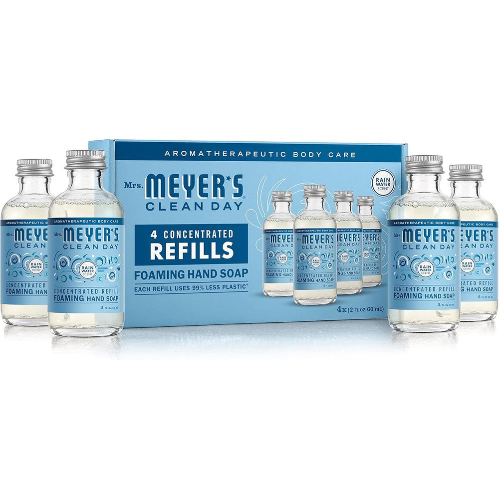 Mrs. Meyer's Clean Day Foaming Hand Soap Concentrated Refills Rain Water front view