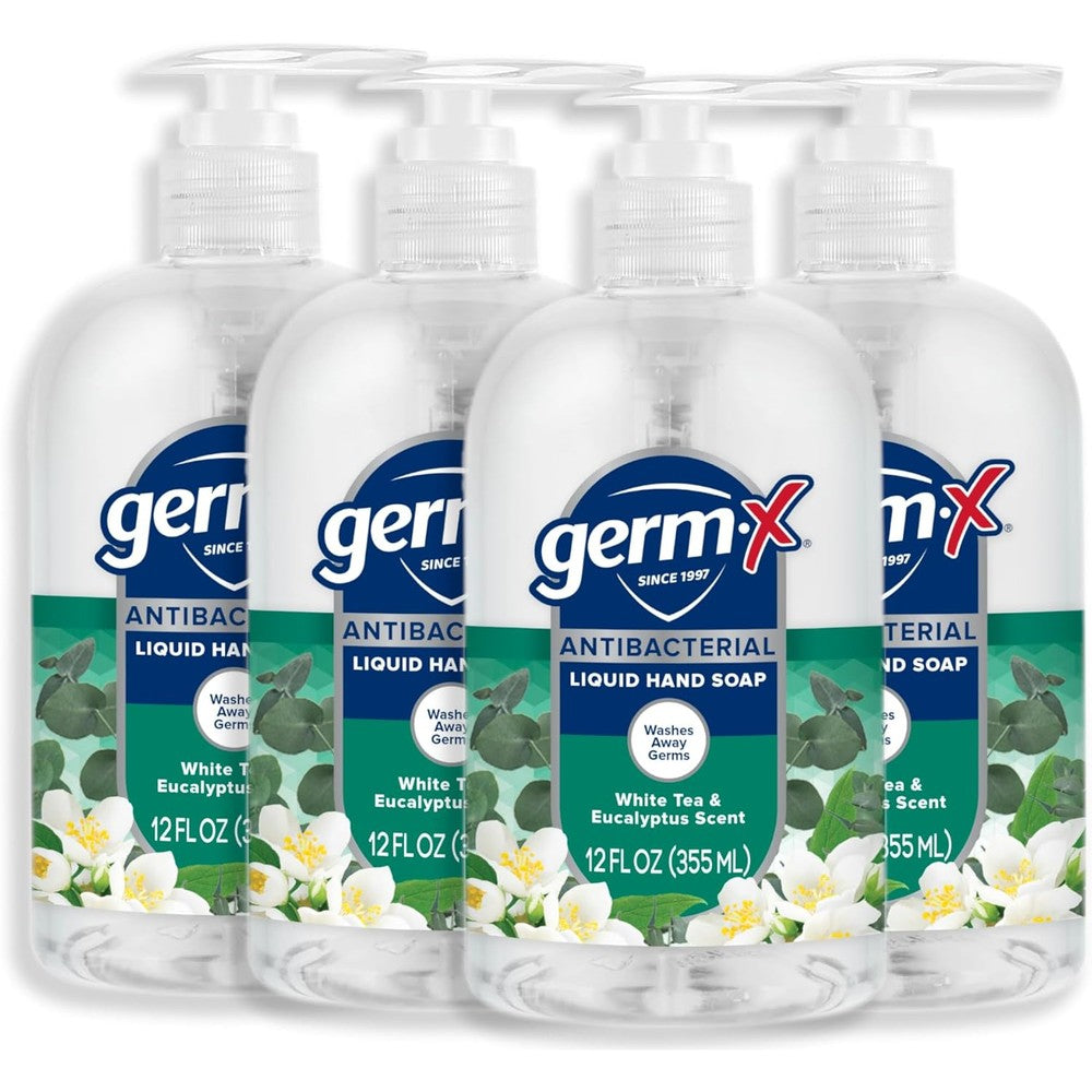 Germ-X Antibacterial Hand Soap 4 pack front view