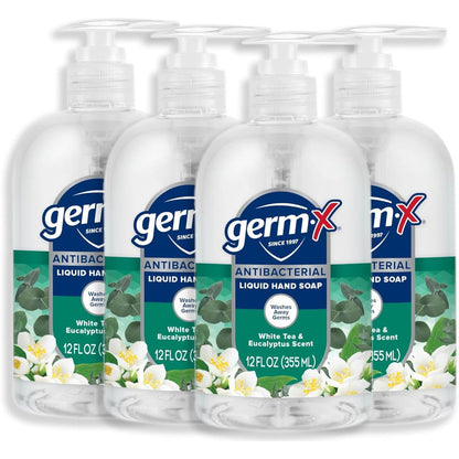Germ-X Antibacterial Hand Soap 4 pack front view
