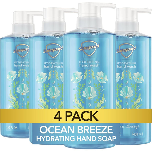 Safeguard Micellar Deep Cleansing Ocean Breeze liquid hand soap front view