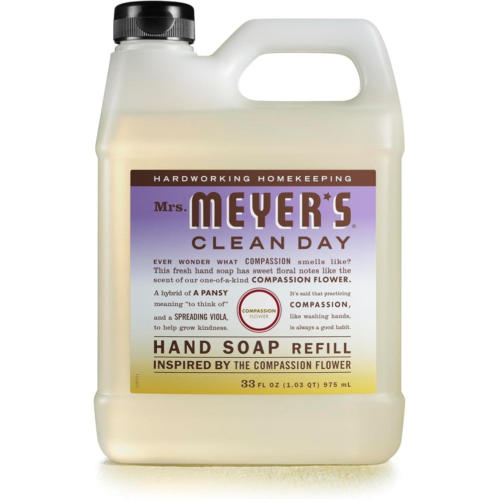 Mrs. Meyer's Clean Day Hand Soap Refill Compassion Flower front view