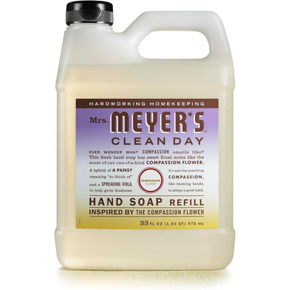 Mrs. Meyer's Clean Day Hand Soap Refill Compassion Flower front view