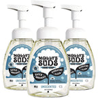 Molly's Suds foaming hand soap bottle front view showing clean packaging design