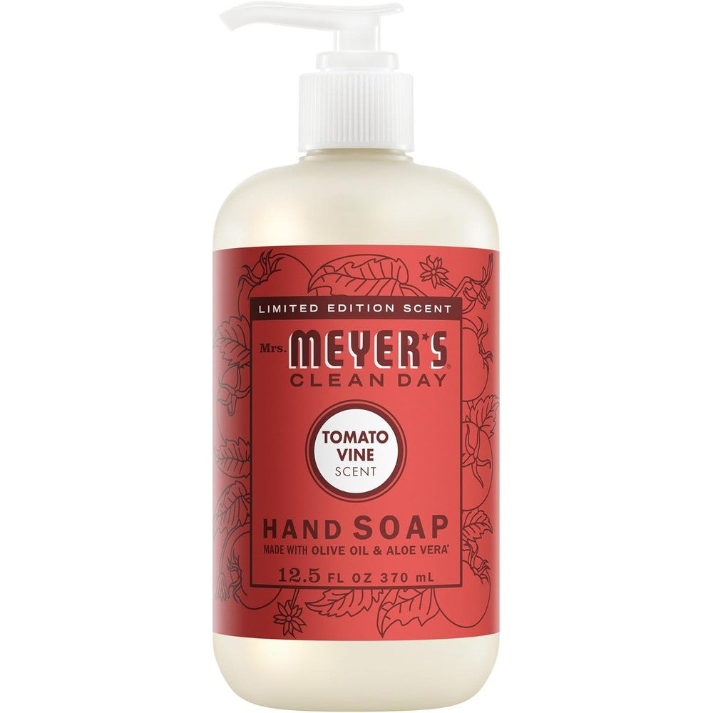 Mrs. Meyer's Clean Day Tomato Vine Liquid Hand Soap front view