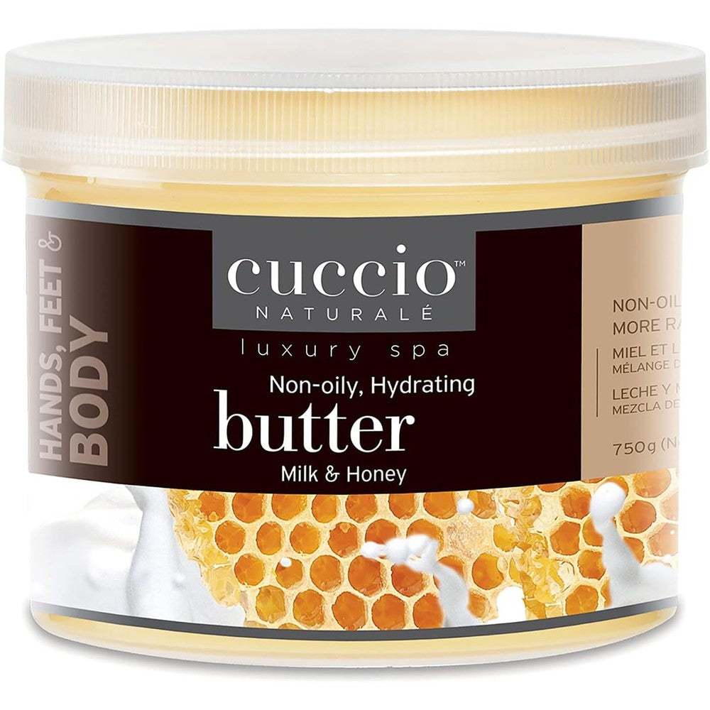 Cuccio Naturale Milk and Honey Butter Blend jar front view
