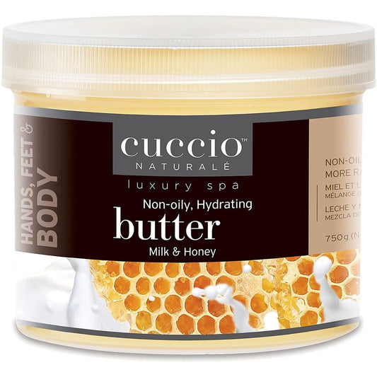 Cuccio Naturale Milk and Honey Butter Blend jar front view