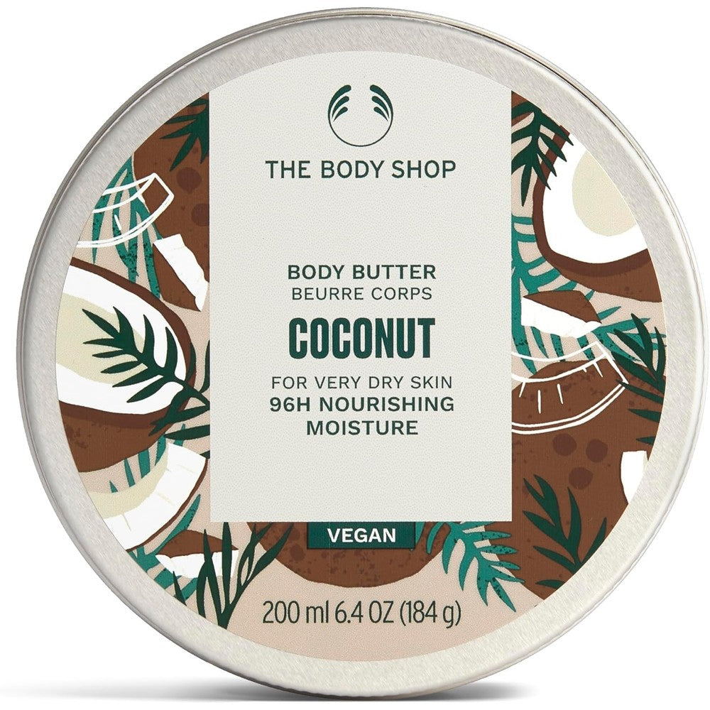 The Body Shop Coconut Body Butter 200ml jar front view