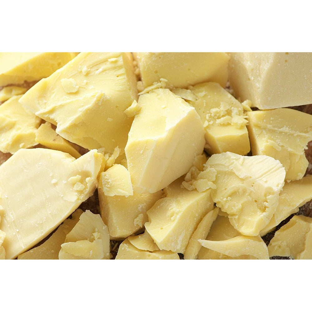 Yellow Brick Road Raw Cocoa Butter 1 Pound block front view