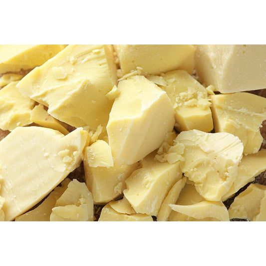 Yellow Brick Road Raw Cocoa Butter 1 Pound block front view