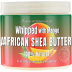 RA Cosmetics Whipped Shea Butter with Mango Extract 12 Ounce jar front view