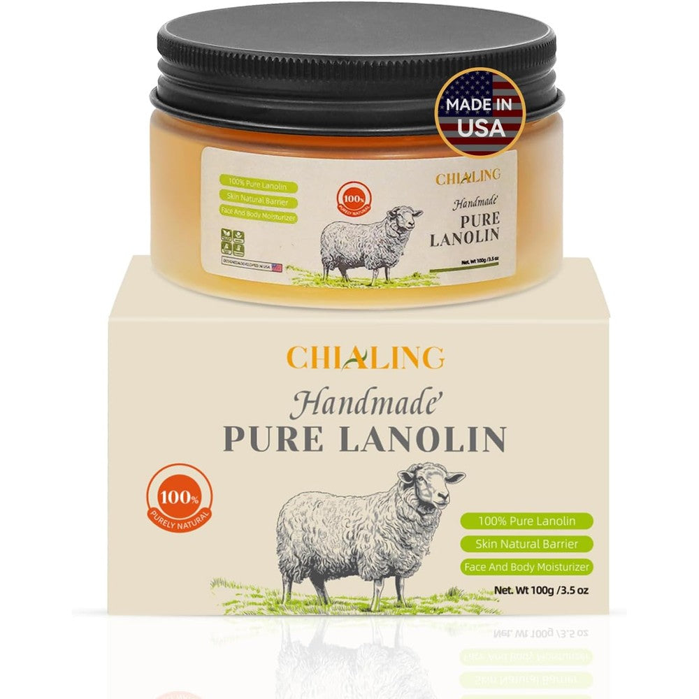 Chialing Handmade Lanolin jar front view moisturizing cream