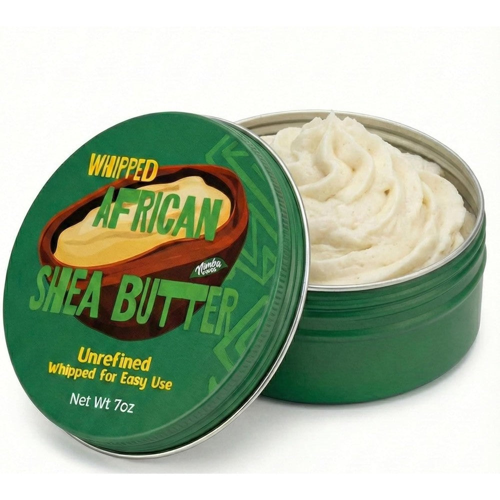 Nimba Foods Whipped African Shea Butter 7 Ounces jar front view
