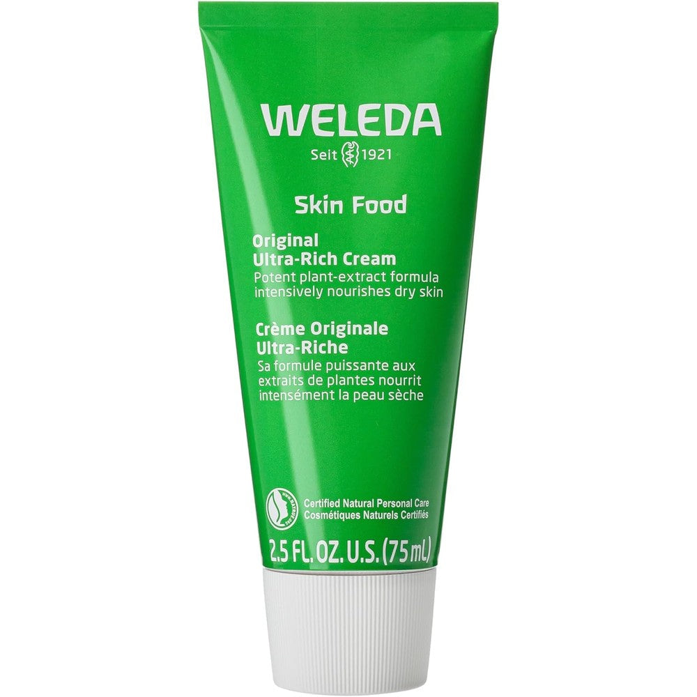 Weleda Skin Food Original Ultra Rich Cream front packaging view for deeply hydrating skincare