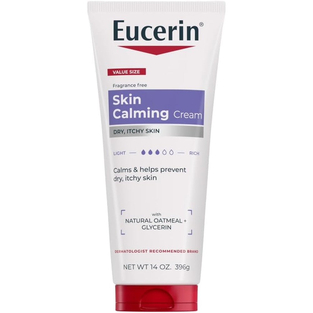 Eucerin Skin Calming Cream 14 Ounce front view packaging