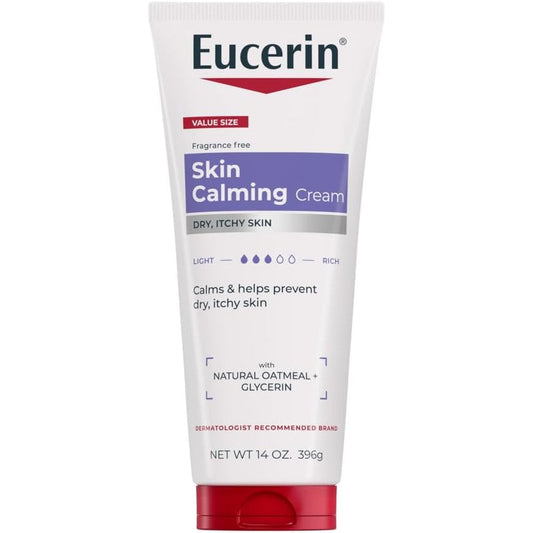 Eucerin Skin Calming Cream 14 Ounce front view packaging
