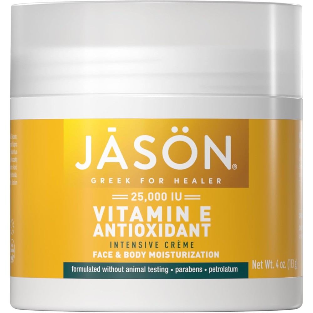 JASON Vitamin E Antioxidant Intensive Crème front view gold label jar