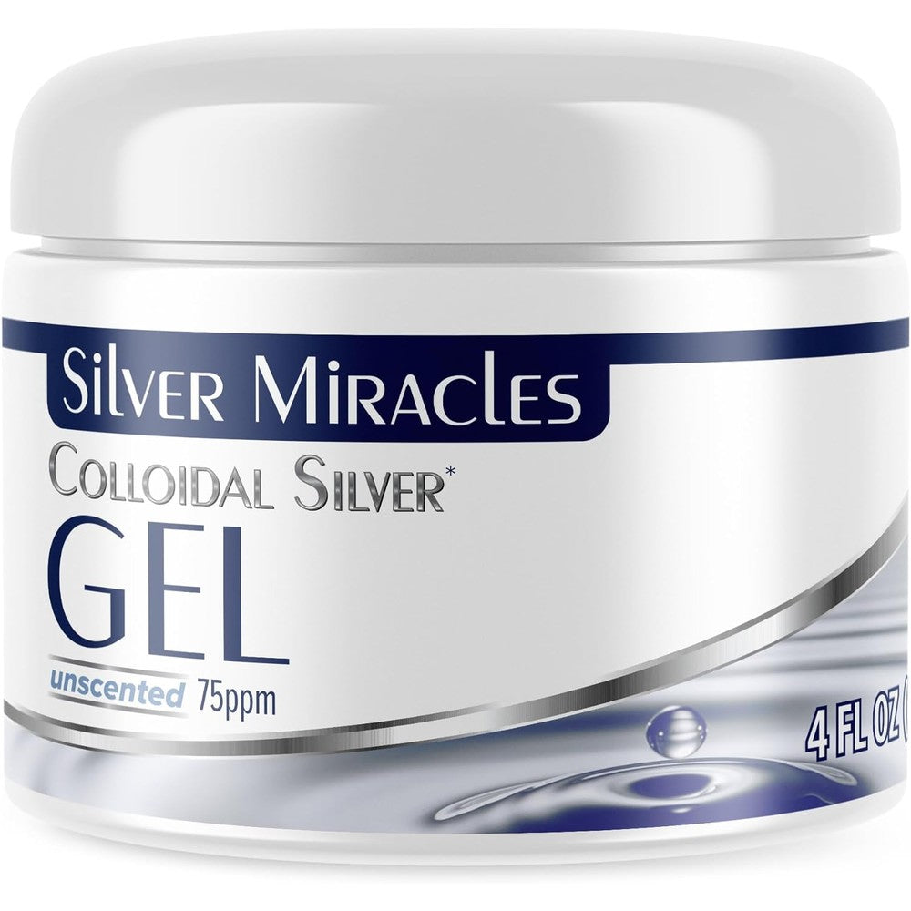 Silver Miracles Colloidal Silver Gel front view jar