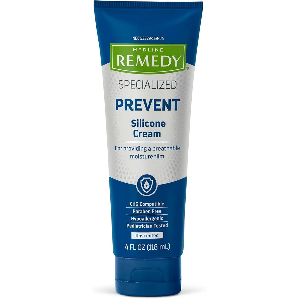 Medline Remedy Specialized Silicone Cream four fluid ounce front view packaging
