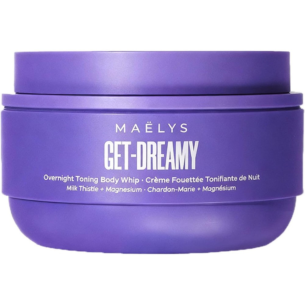 Maelys Get Dreamy Overnight Toning Whip front view jar on white background