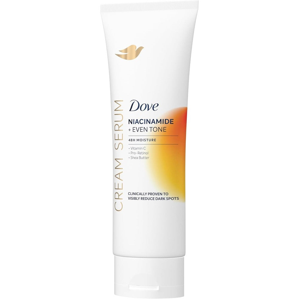 Dove Body Cream Serum Niacinamide front view bottle for hyperpigmentation treatment